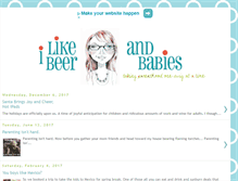 Tablet Screenshot of ilikebeerandbabies.com